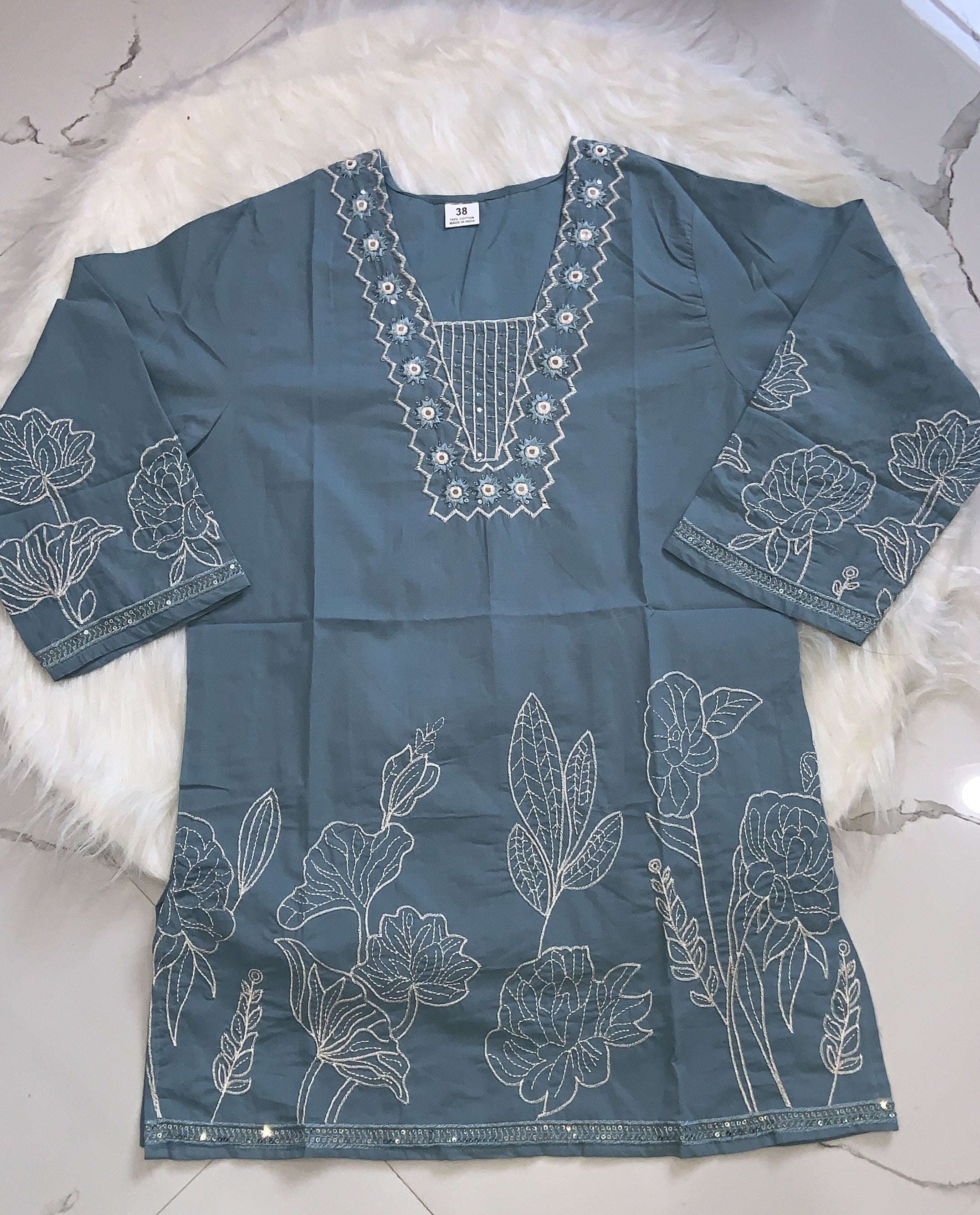 Short Kurti blue